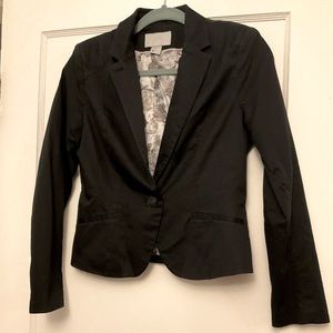 H & M Black Blazer Size 8